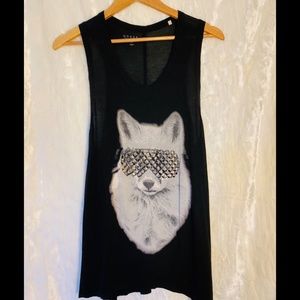 Guess Fox Embellished Tank